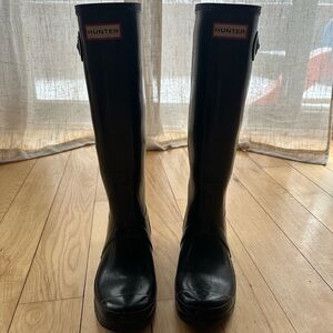 Black Hunter Rain Boots size 8.5